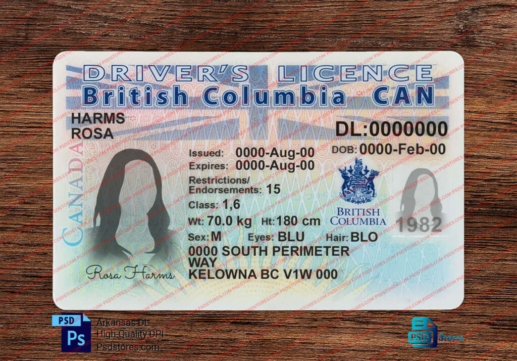 Canada (British Columbia) Driver License