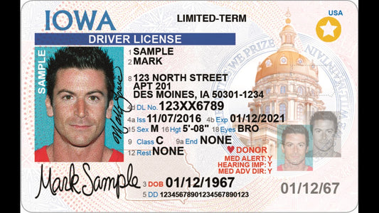 Iowa Driver License (IA)