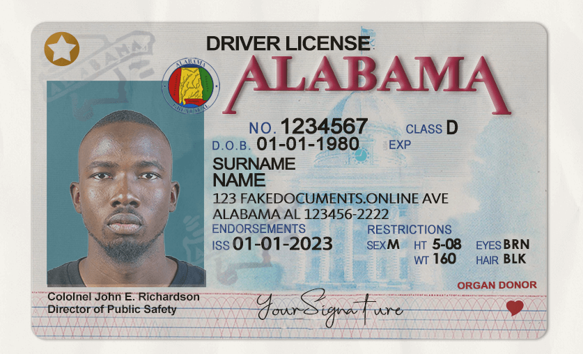 Alabama Driver License (AL)