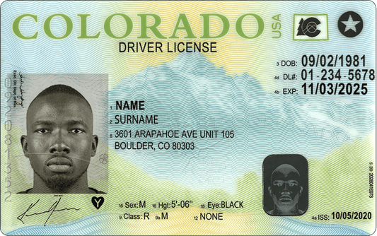 Colorado Driver License (New CO)