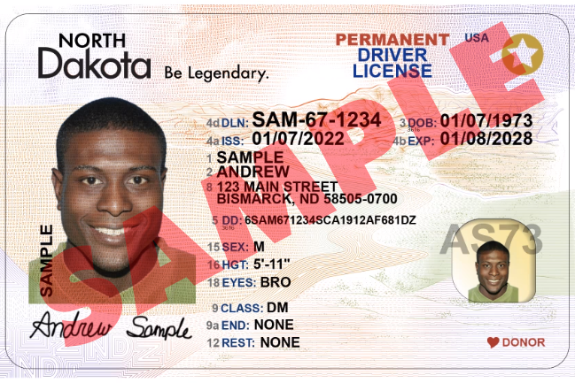 North Dakota Driver License(New ND O21 PolyCard)