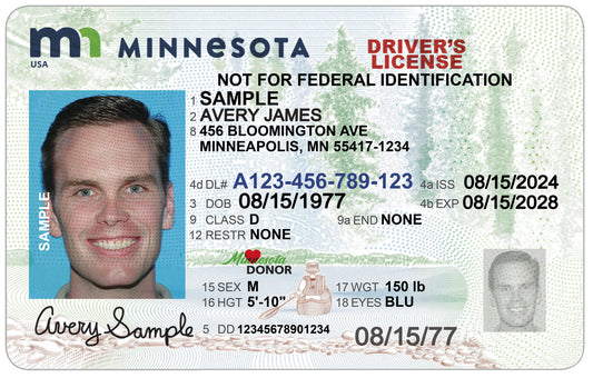 Minnesota Driver License (New MN)