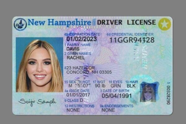 New Hampshire Driver License (NH)