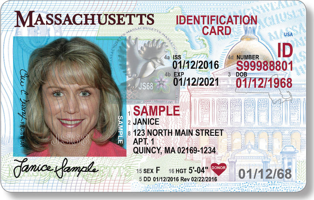 Massachusetts Driver License (New MA O21)