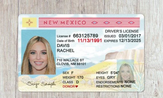 New Mexico Driver License (NM)